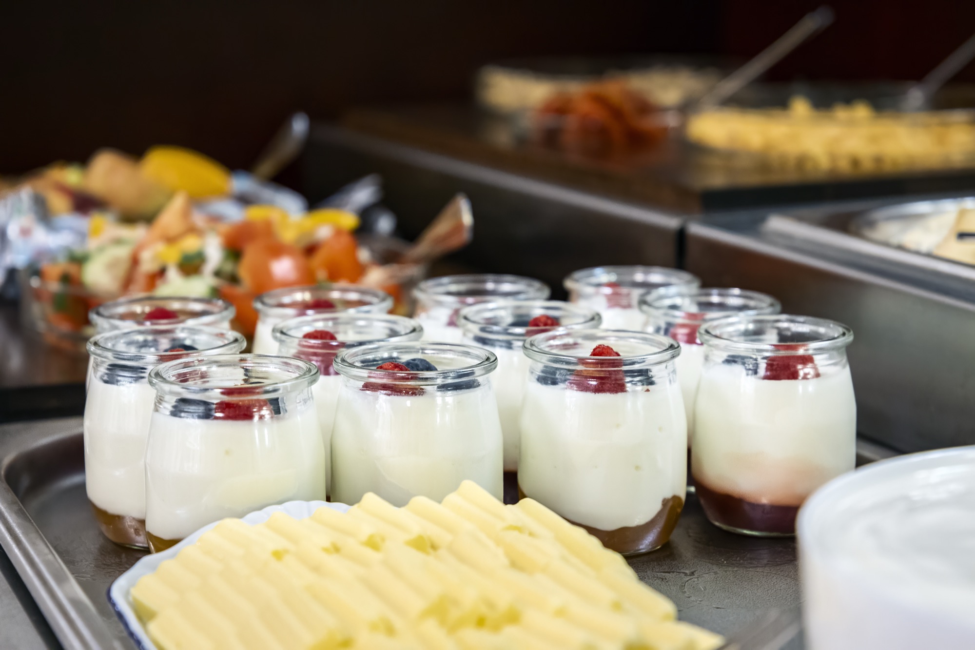 Hausgemachte Marmeladen und Joghurts