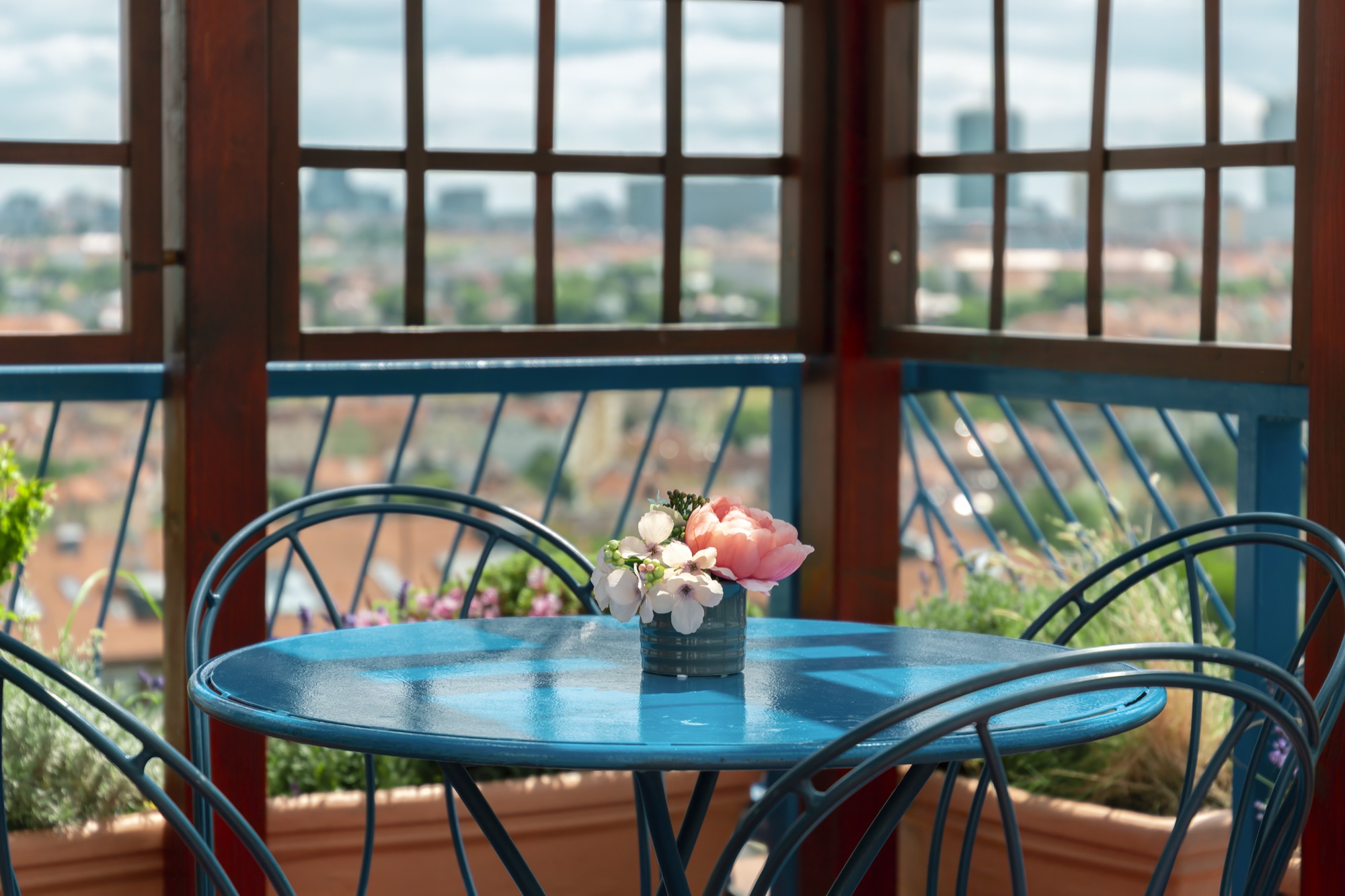 Dachapartment mit Terrasse und Blick über Prag
